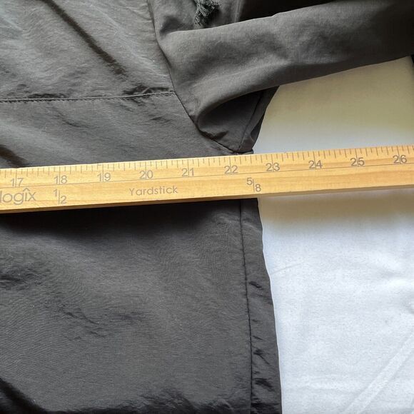 Danielle GUIZIO Hooded Windbreaker Zipper Pocket Black Size S Softshell Festival - Picture 9 of 14